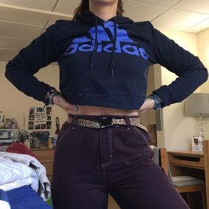 Cropped Adidas Hoodie